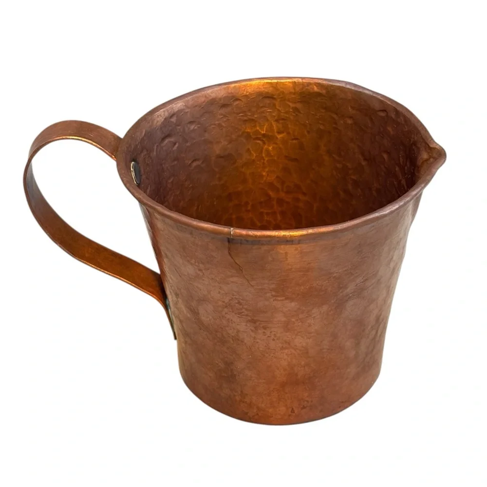 Rustic Copper Creamer Pourer with Handle